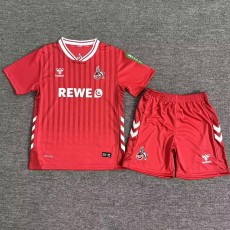 2025/26 1. FC  koln Away Red Fans Kids Soccer jersey