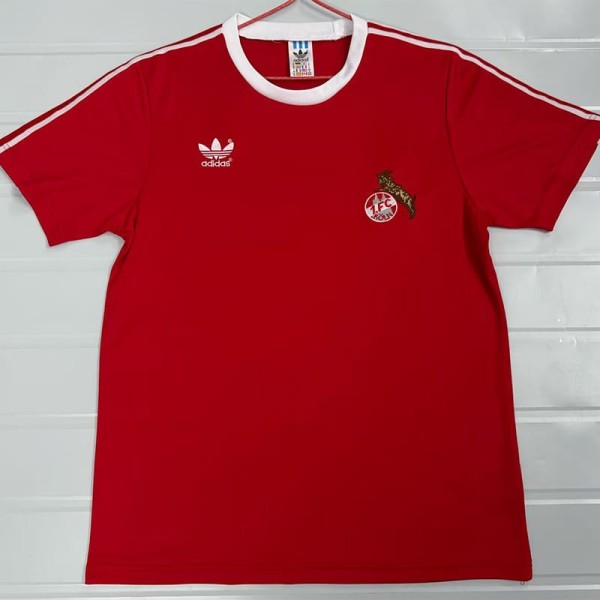 1977 1. FC  koln Away Red Retro Soccer jersey