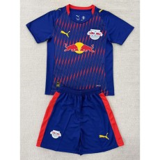 2025/26 RB Leipzig Away Dark Blue Fans Kids Soccer jersey