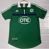 2000/01 Panathinaikos FC Home Green Retro Soccer jersey