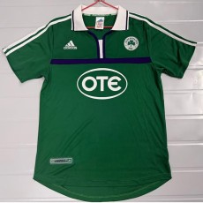 2000/01 Panathinaikos FC Home Green Retro Soccer jersey