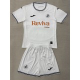 2025/26 Swansea City AFC Home White Fans Kids Soccer jersey