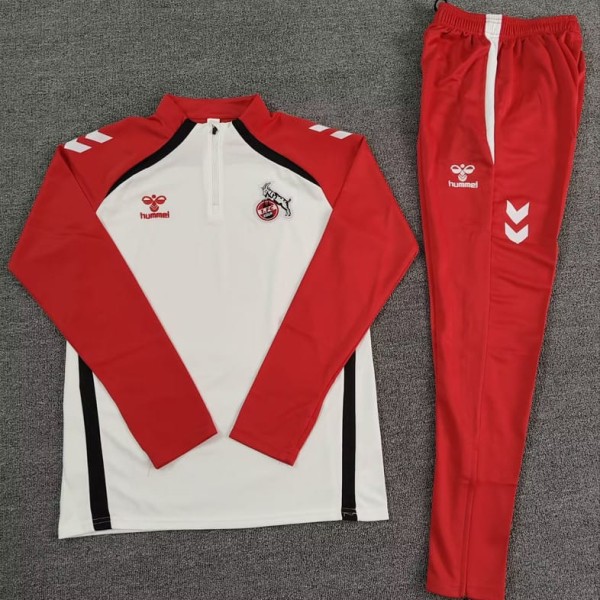 2025/26 1. FC  koln White Half Pull Tracksuit