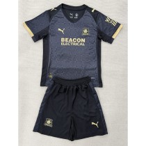 2025/26 Plymouth Argyle FC Away Black Fans Kids Soccer jersey