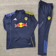 2025/26 Leeds United Dark Blue Half Pull Tracksuit