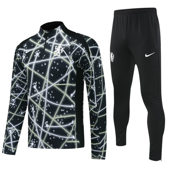2025/26 CHE Black Half Pull Tracksuit
