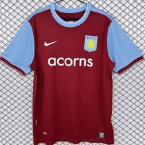 2009/10 Aston Villa Home Crimson Retro Soccer jersey