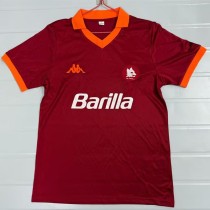 1985/86 Roma Home Crimson Retro Soccer jersey