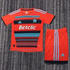 2011/12 Marseille Away Red Retro Kids Soccer jersey