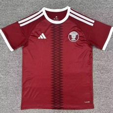 2026 Qatar Home Crimson Fans Soccer jersey