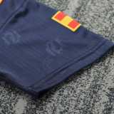 1996 Spain Away Black Retro Kids Soccer jersey