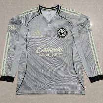 2025 Club America 3RD Gray Fans Long Sleeve Soccer jersey