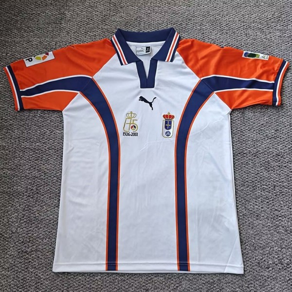 2001/02 Real Oviedo Away White Retro Soccer jersey