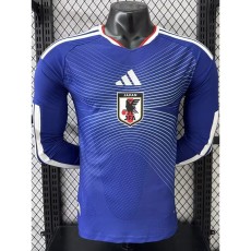 [PLAYER] 2026 Japan Home Blue Player Long Sleeve Soccer jersey