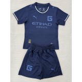 2025/26 Girona FC 3RD Dark Blue Fans Kids Soccer jersey