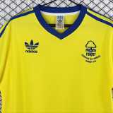 1977 Nottingham Forest Away Yellow Retro Soccer jersey