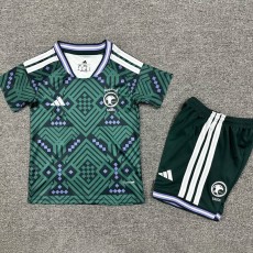2026 Saudi Arabia Home Green Fans Kids Soccer jersey