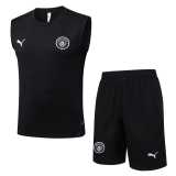 2025/26 Man City Black Training Shorts Suit