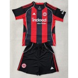 2025/26 Frankfurt Home Red Fans Kids Soccer jersey