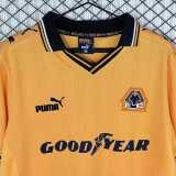 1998/99 Wolves Home Yellow Retro Soccer jersey