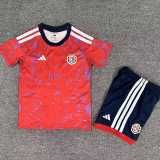 2026 Costa Rica Home Red Fans Kids Soccer jersey