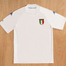 2002 Italy Away White Retro Soccer jersey