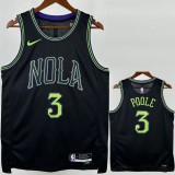 2025/26 PELICANS POOLE #3 Black NBA Jerseys