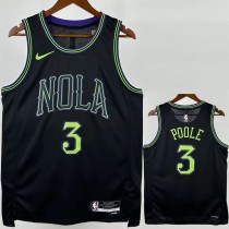 2025/26 PELICANS POOLE #3 Black NBA Jerseys
