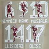 2025/26 Bayern Home Red Print Special Edition Number Fans Soccer jersey