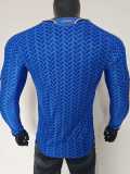[PLAYER] 2026 Italy Home Blue Player Long Sleeve Soccer jersey