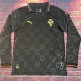 2025 Portugal Special Edition Black Fans Long Sleeve Soccer jersey