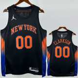 2025/26 KNICKS Black NBA Jerseys