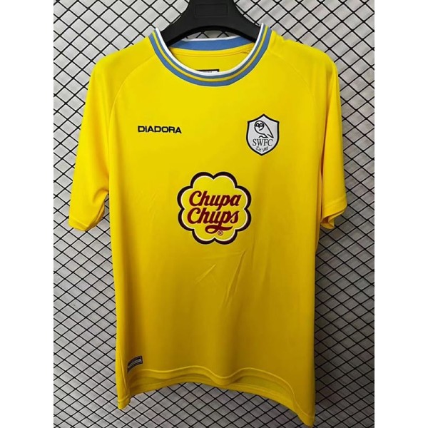 2001 Sheffield Wednesday Away Yellow Retro Soccer jersey
