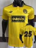 [PLAYER] 2025 Oasis Joint Edition Yellow #25 Player Soccer jersey