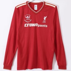1986/87 LIV Home Red Retro Long Sleeve Soccer jersey