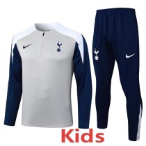 2025/26 TOT Gray Kids Half Pull Tracksuit