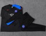 2025/26 PSG Black Half Pull Tracksuit