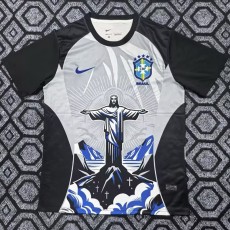 2025 Brazil Gray Training Shirts
