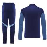 2025 Dark Blue Half Pull Tracksuit