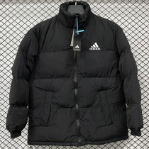 2025/26 Black Hooded Windbreaker Fabric Cotton Coat