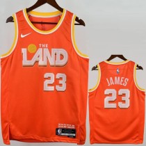 2025/26 CAVALIRERS JAMES #23 Orange NBA Jerseys