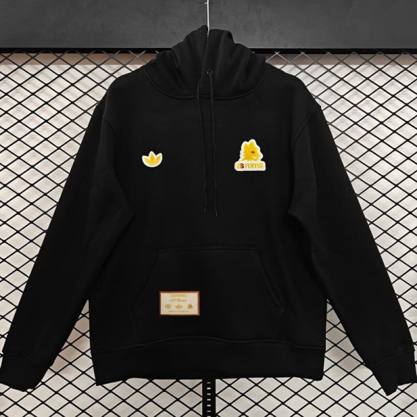 2025/26 Roma Black Hoody