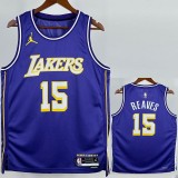 2025/26 LAKERS REAVES #15 Purple NBA Jerseys