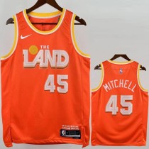 2025/26 CAVALIRERS MITHCELL #45 Orange NBA Jerseys