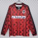 1995/96 Frankfurt Home Red Retro Long Sleeve Soccer jersey
