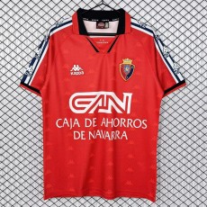 1995/96 Osasuna Home Red Retro Soccer jersey