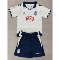 2025/26 Espanyol Away White Fans Kids Soccer jersey