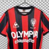 1977 OGC Nice Home Red Retro Soccer jersey