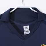 2005/06 R MAD Away Dark Blue Retro Long Sleeve Soccer jersey