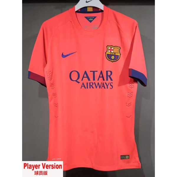 [PLAYER] 2014/15 BAR Away Pink Retro Player Soccer jersey